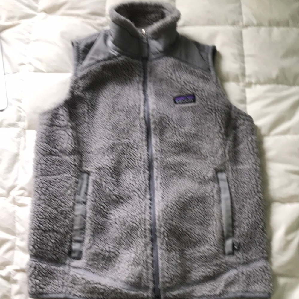 Grey Patagonia women’s vest, size small
